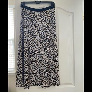 Pink Brand leopard slip skirt